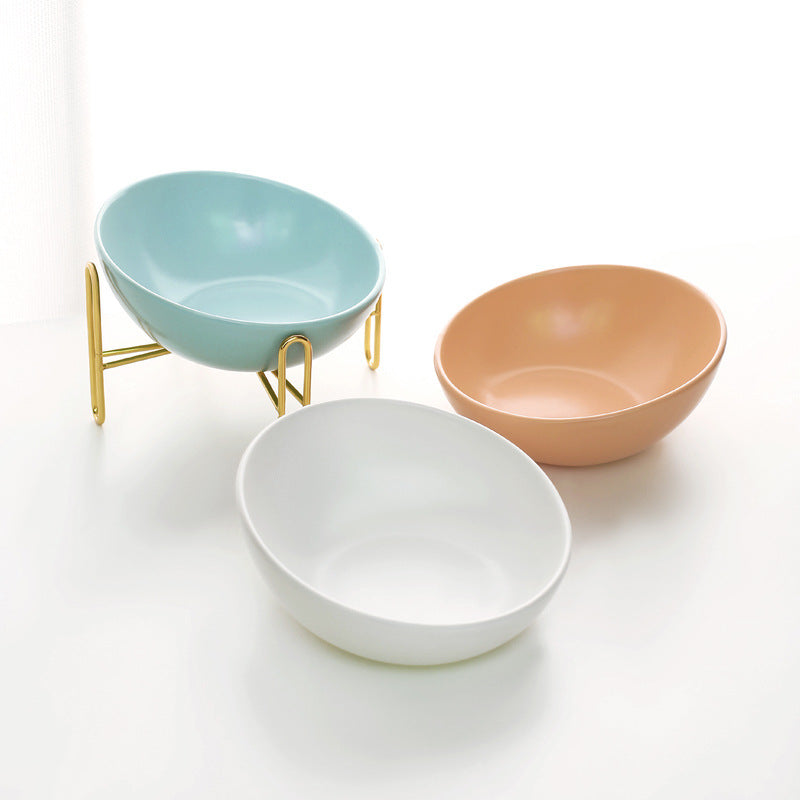 Lux Ceramic Pet bowls and stand sets