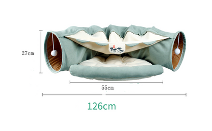 Versatile Cat's Tunnel Bed