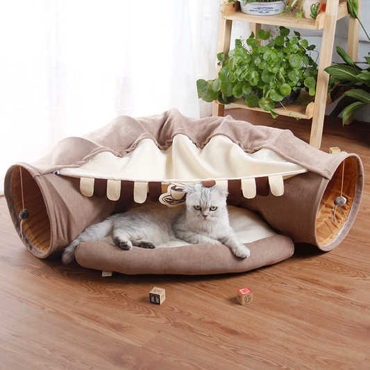 Versatile Cat's Tunnel Bed