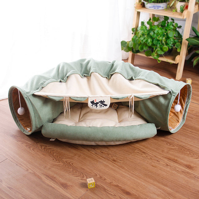 Versatile Cat's Tunnel Bed