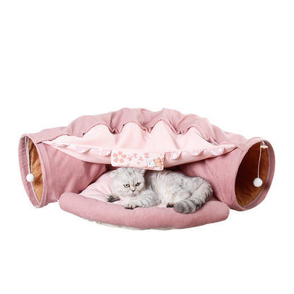 Versatile Cat's Tunnel Bed