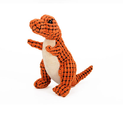 Plush Dinos Squeaky Dog Toys