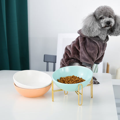 Lux Ceramic Pet bowls and stand sets