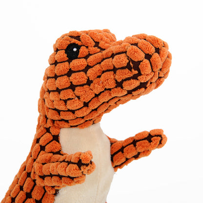 Plush Dinos Squeaky Dog Toys