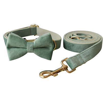 Mint Green Bow & Leash Set